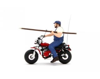 BUD SPENCER MOTOZODIACO TUAREG 223-2 & TERENCE HILL MOTO OSSA AE73 Laudoracing 1:18